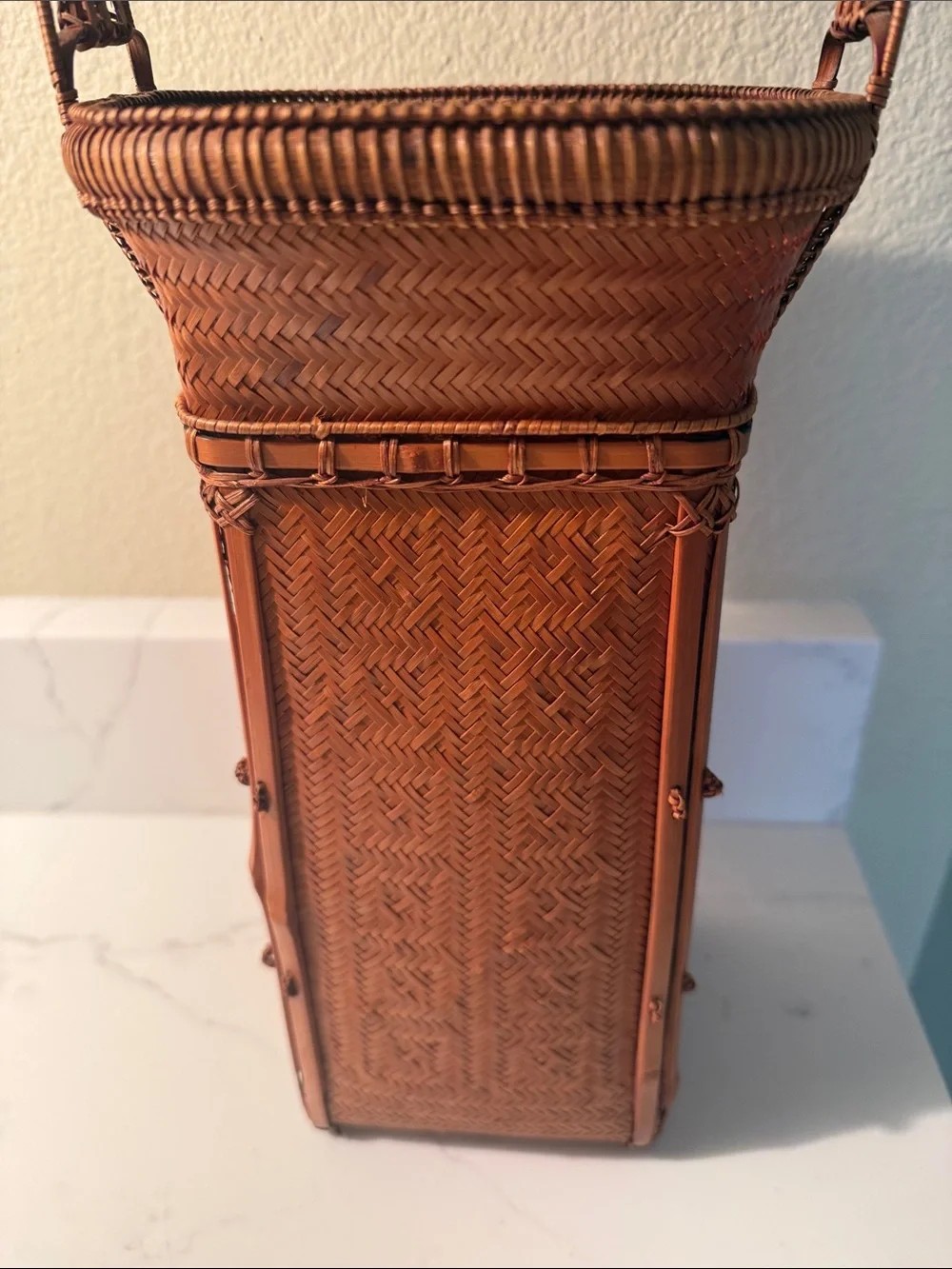 Vintage Ikebana Basket Medium